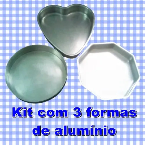 Kit com 3 formas assadeiras médias - Diferentes formatos