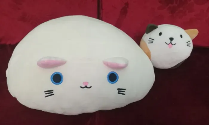 Almofada Daiso + gatinho Miniso