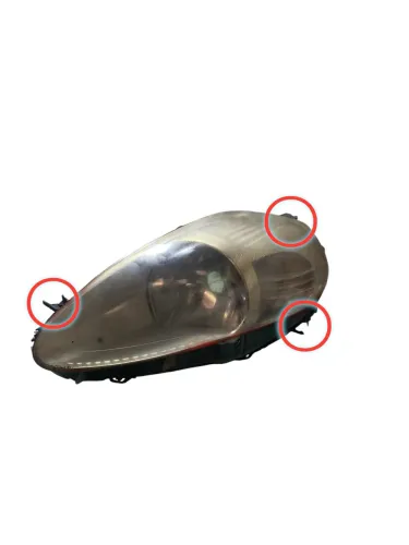 Farol Esquerdo Fiat Punto 2008 /2012  Peça Com Detalhe Esquerdo (Usado)