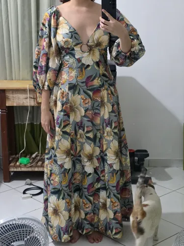 Desapego Farm Vestido Longo