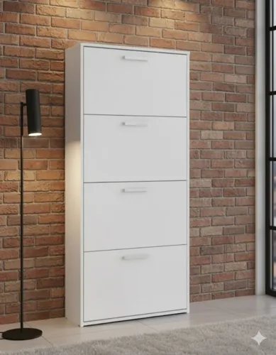 Sapateira juliete com 4 portas branco