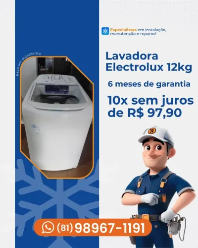 Lavadora Electrolux 12kg com Entrega Grátis em Recife