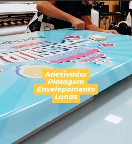 Adesivador, envelopamento, Lonas, plotagem, Letra caixa prestador