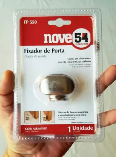 Fixador de Porta com Trava Magnética - FP 550 - Marca Nove 54 Ferramentas - Sem Uso