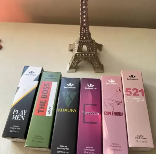 Perfumes Bortoletto de 15ml e 100ml