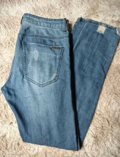 Calça Jeans Jhon Jhon Azul despojada 