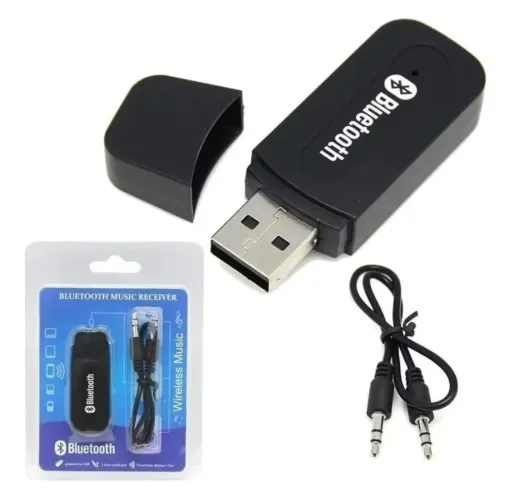Adaptador Receptor P2 Via Bluetooth USB Musica Som De Carro