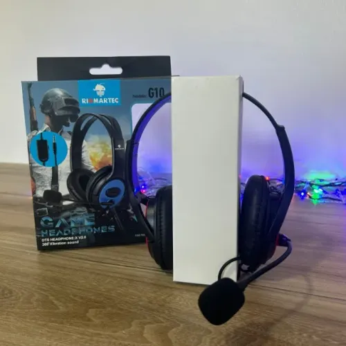 HEADSET COM FIO e MICROFONE PARA VIDEO GAME e CELULAR