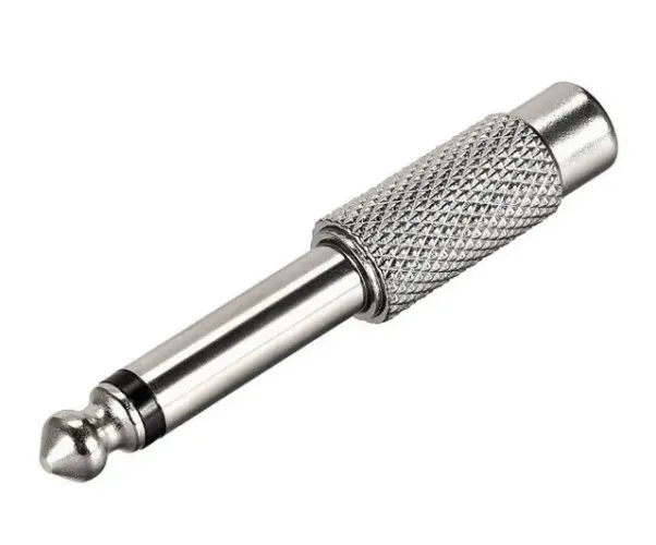 Plugue Adaptador RCA Fêmea para P10 Macho  