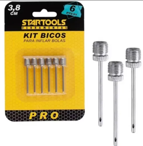 KIT COM 6 BICOS DE ENCHER BOLA