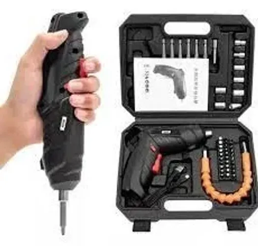 Kit Mini Parafusadeira E Furadeira Portatil de Mão