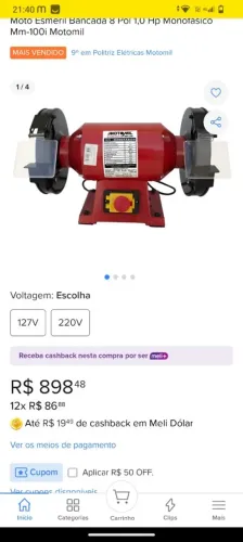 Esmeril Motomil Bivolt Negócio Pneus 175/70R14