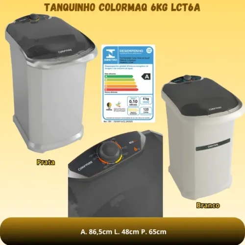 Tanquinho Colormaq 6KG com Garantia - Pagamento na Entrega