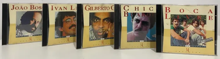 Cinco CDs de MPB da Coleção Minha História