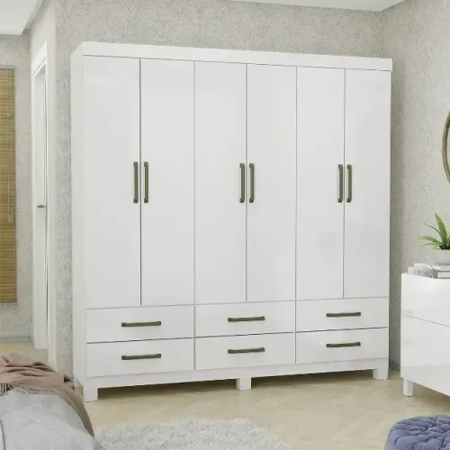 Guarda Roupa Dallas Branco (PAGAMENTO SOMENTE NA ENTREGA)