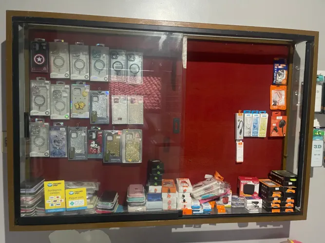 Expositor de vidro