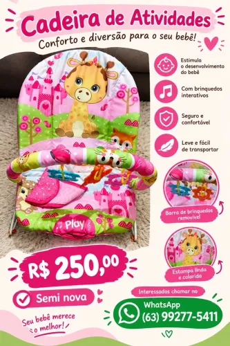 Vende Se Cadeira de Descanso e Bebe Conforto