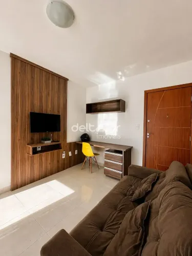 Apartamento mobiliado para locação com 1 quarto e uma vaga coberta, Itapoã, Belo Horizonte
