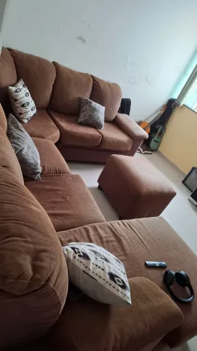 Sofá de canto, 6 lugares 