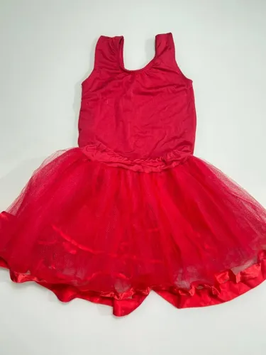 Conjunto colante + saia tutu com barra em cetim