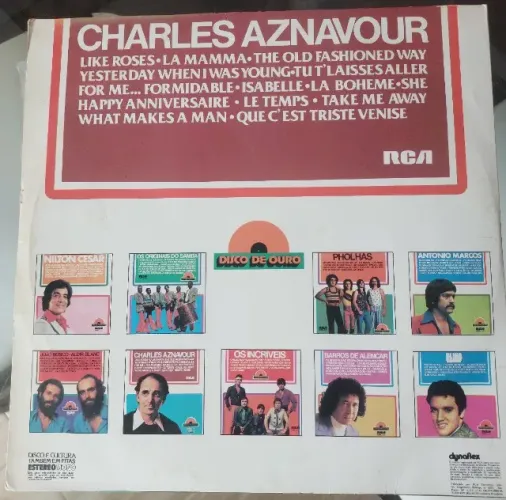 Vinil Charles Aznavour disco de ouro