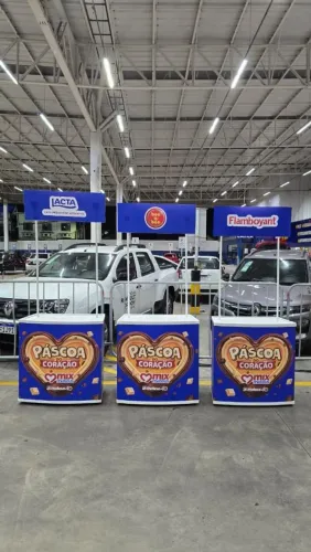 Balcão PDV Stand de vendas Promocional, Desmontável/Portátil 