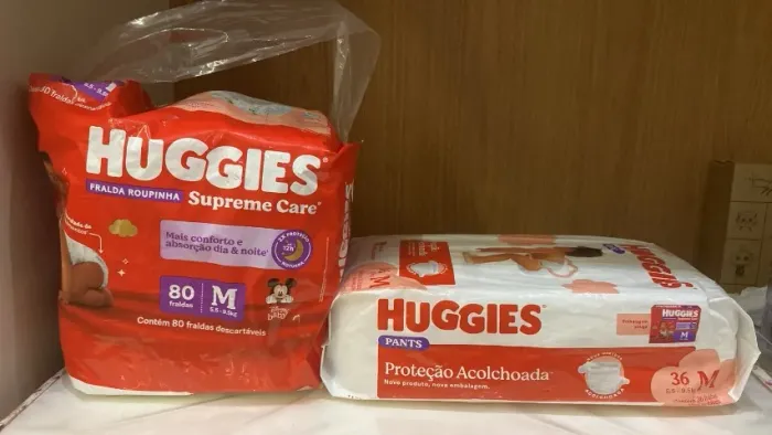 fralda descartável Huggies tam M