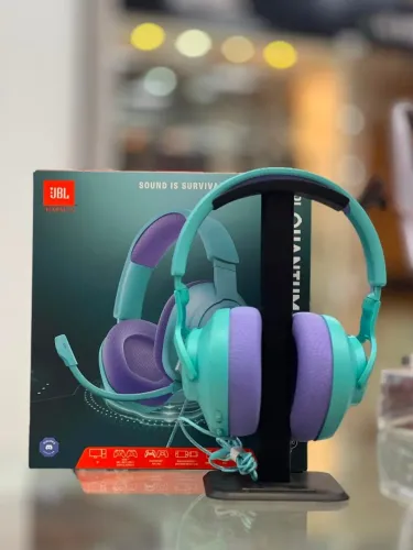 HEADSET JBL QUANTUM 100 M2 LILAS COM AZUL