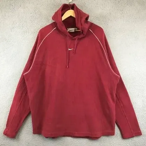 MOLETOM NIKE VERMELHO/BORDÔ COM CAPUZ ?