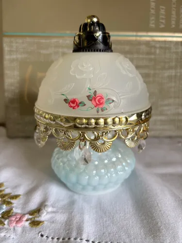 Antigo Frasco de perfume de abajur