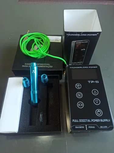 Máquina de tatuagem Aston pen create + fonte thunderlord 