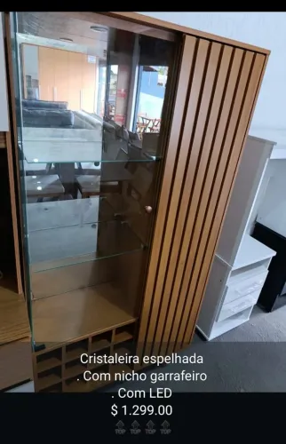 Cristaleira nova na promoção