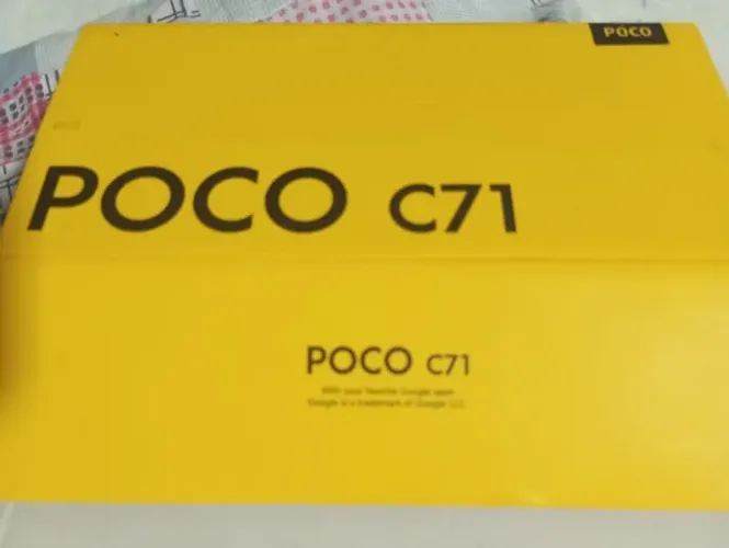 Poco C71 na caixa
