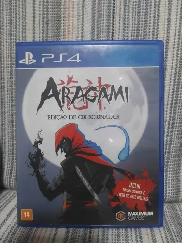 Jogo Aragami, edição de colecionador, com livro de arte digital e trilha sonora inclusos