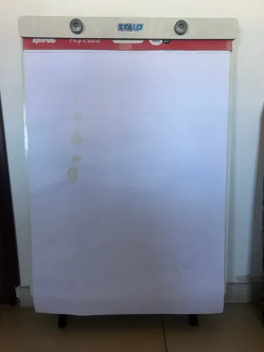 Flip Chart Stalo Retrátil 175 cm MDF branco