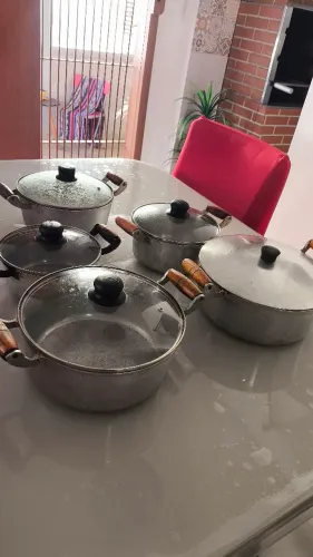 Jogo panela alumínio batido