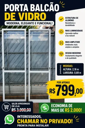 Portas balcão , divisória de ambiente