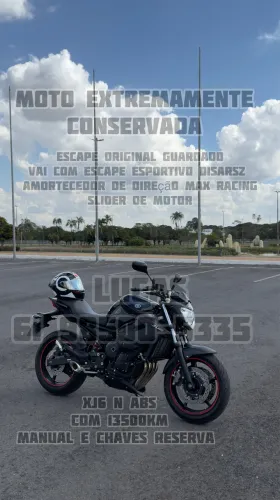Yamaha XJ6 600cc ABS 2013 com 13.500 km EXTREMAMENTE NOVA Hornet
