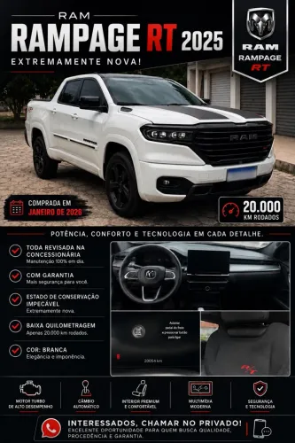 Ram Rampage R/T Hurric. 4 2.0 TB CD 4X4 Aut. 2025