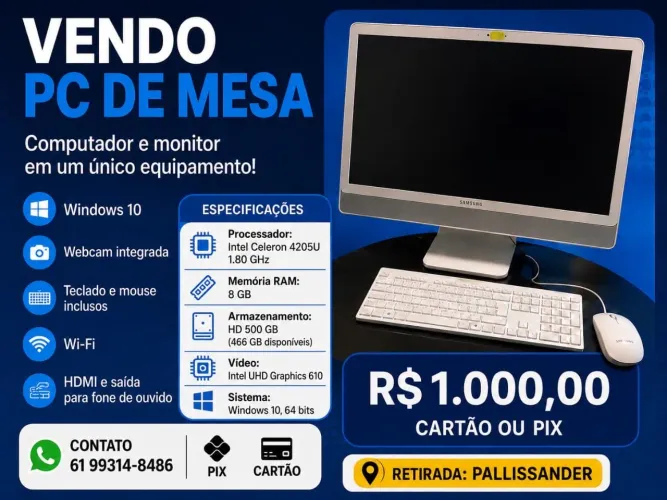 Computador e monitor