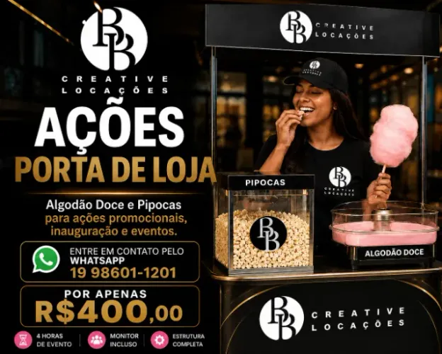 Algodão Doce e Pipocas