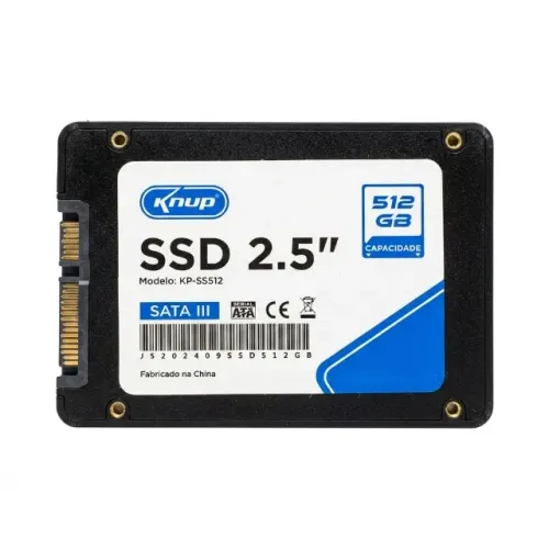 SSD Knup 512GB 2.5" SATA III KP-SS512 para Notebook e PC Desktop, Armazenamento Rápido sem