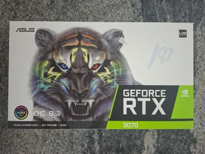 GeForce RTX 3070 Dual KO OC Edition 8GB DDR6 com DLSS e Ray Tracing