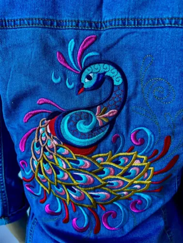 JAQUETA JEANS FEM TAM G