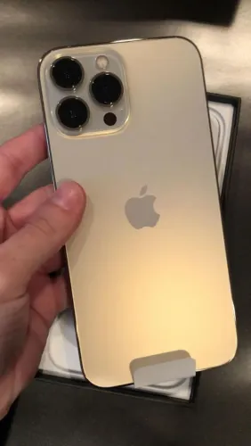 iPhone 13 Pro Max Dourado 128GB S/Caixa Bateria Nova 100% S/Mensagem