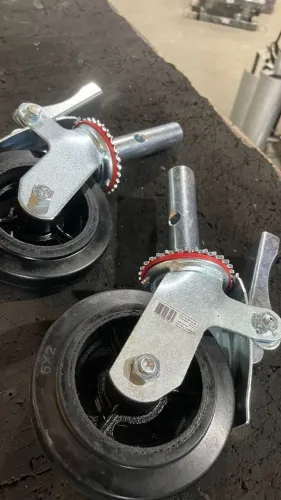 Rodizio ( rodinha ) para andaime com freio e trava