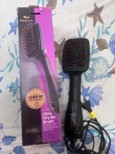 escova secadora- 2 em 1 seca e alisa 