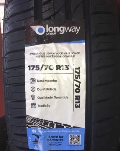 175 70R13 Longway remold - R$ 189,00 und
