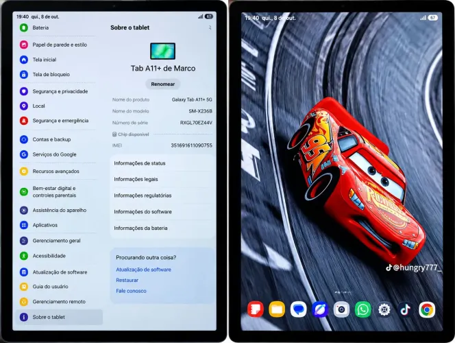 Samsung tablet a11+ 5G