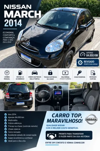 Nissan March S 1.0 16V Flex Fuel 5P 2014